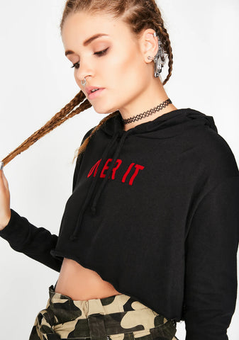 Over It Cropped Hoodie