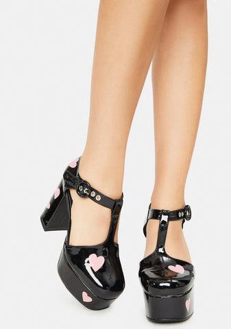 Supermodel Chunky Platform Heels