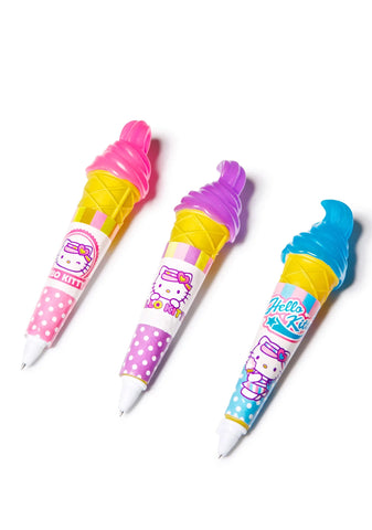 Light-Up Ice Cream Pen - Purple