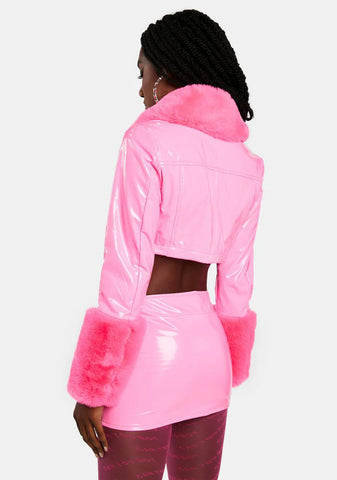Total Blush Cropped Jacket