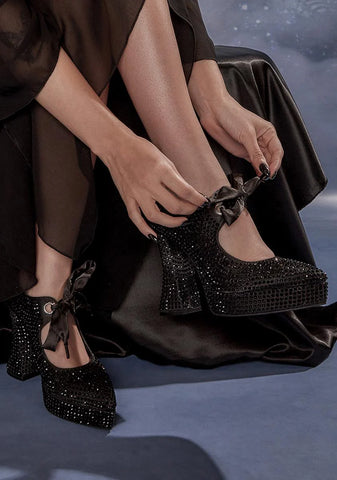 Crystal Queendom Platform Mary Janes