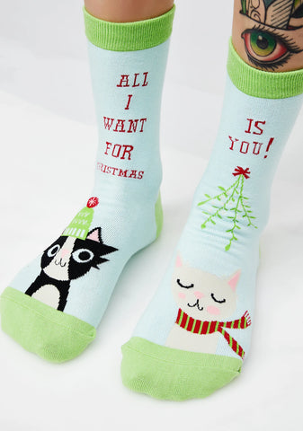 Under The Mistletoe Socks