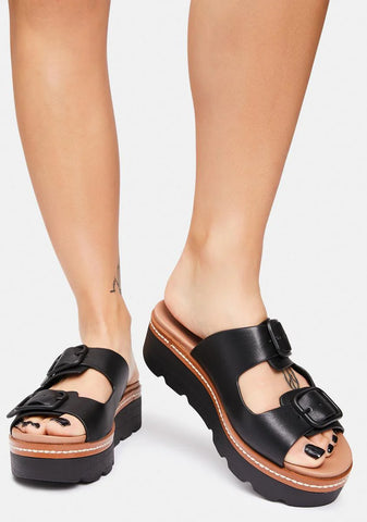 Black Surfs Up Sandals