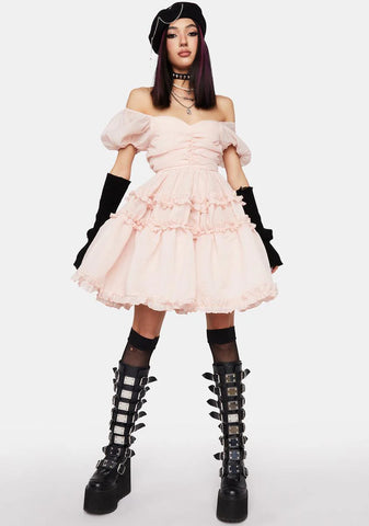 Lillia Ruffle Mini Dress