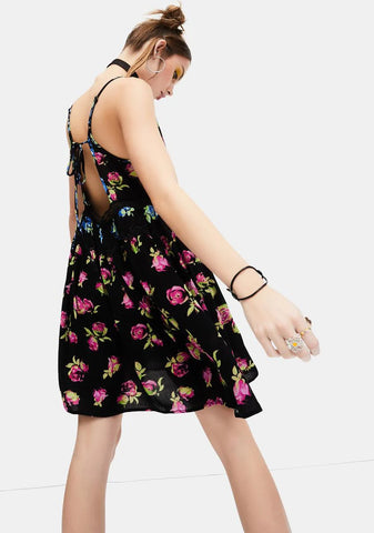 Lost In Yesterday Floral Mini Dress