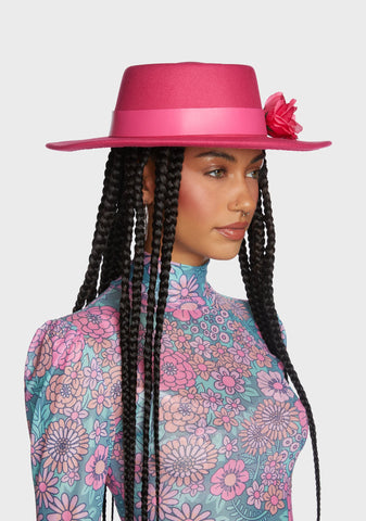 Weak Around You Wide Brim Hat