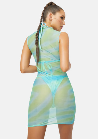 Helena Net Mesh Dress