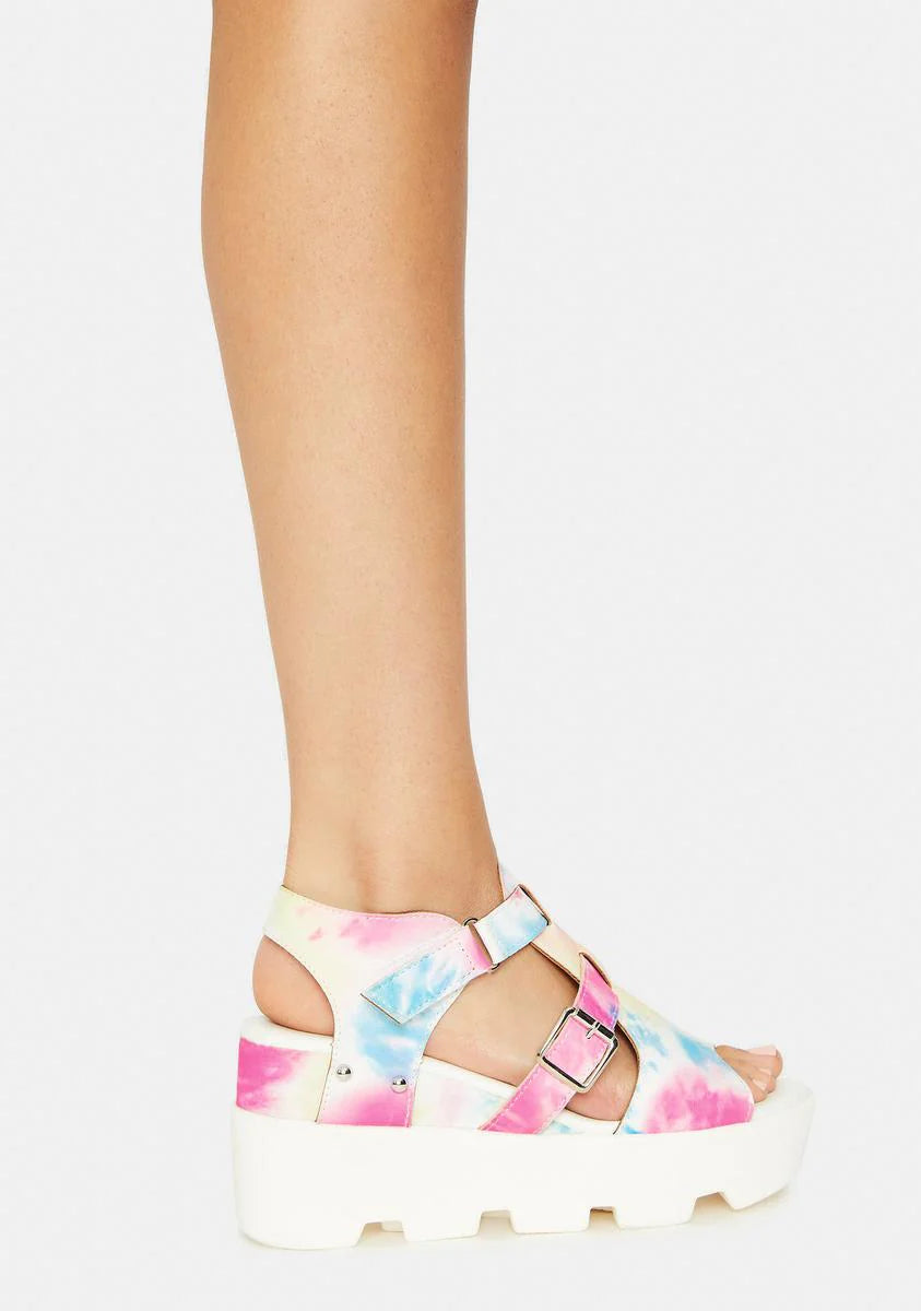 Tie Dye Outer Space Vibes Sandals