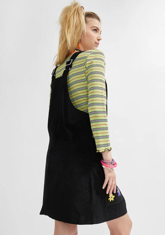 Delighted To Meet You Corduroy Jumper Dress