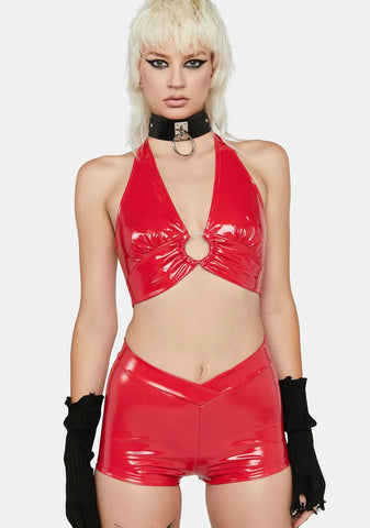 Cherry In The Mood Vinyl Shorts