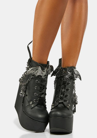 Nocturnal Bites Platform Boots