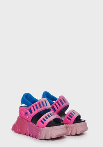 Pink Gooseberry-06 Platform Sandals