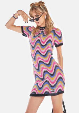 Blotter Knit Mini Dress