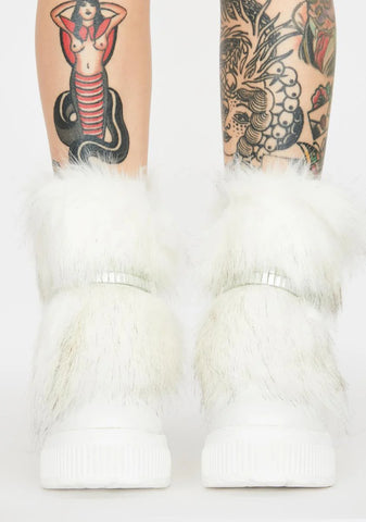 Abominable Baddie Faux Fur Boots