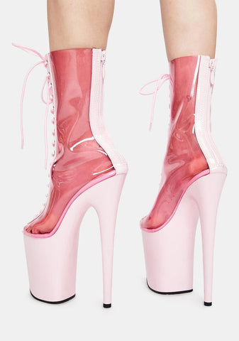 Pink Flamingo-800-34 Lace Up Heels
