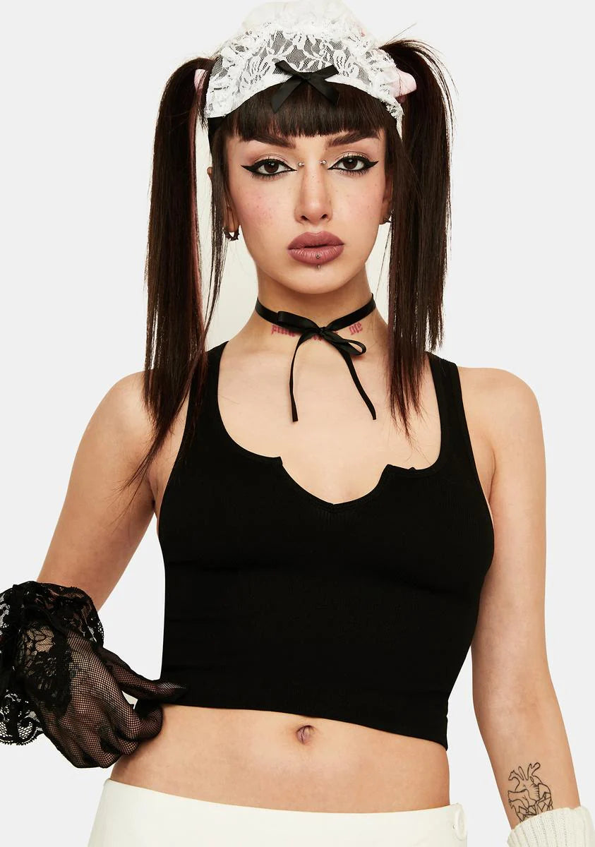 Somebody Told Me Cropped Tank