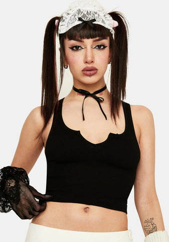 Somebody Told Me Cropped Tank