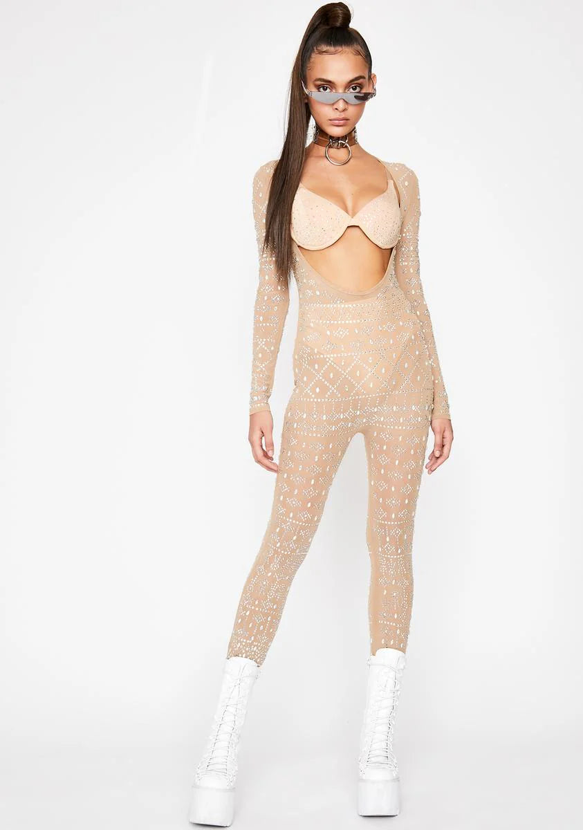 Natural Bling Bang Theory Jumpsuit Set