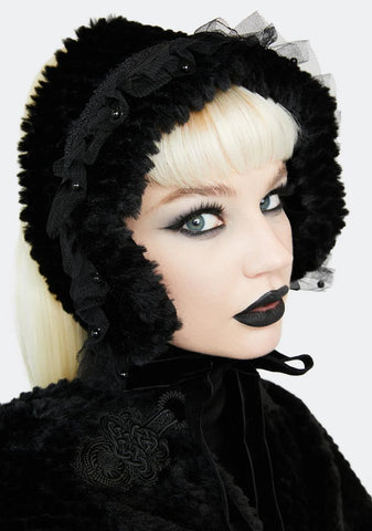 Faux Fur Bonnet