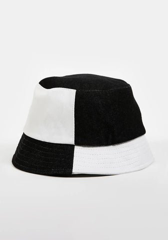 Black Block Out Bucket Hat