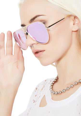 x Kylie Gold Iconic Sunnies