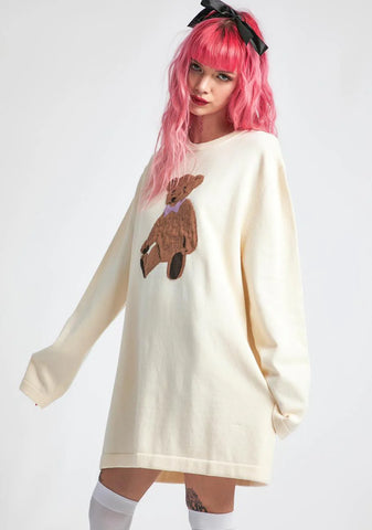On Cloud Fine Oversized Intarsia Sweater