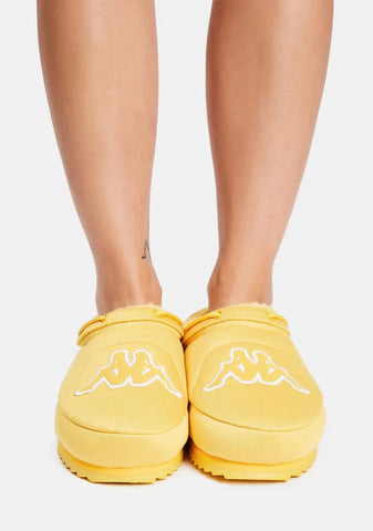 Yellow Logo Tasin Sneaker Mules
