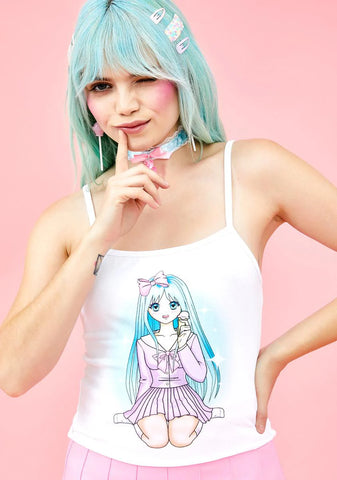 Blue Eyed Bunnie Tank Top