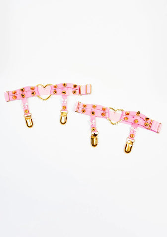 Love Me Harder Spiked Garters