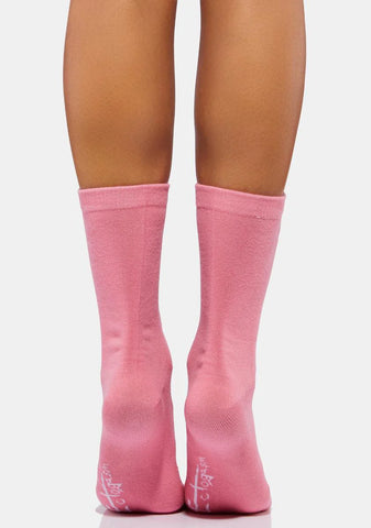 Skeleton Feet Crew Socks