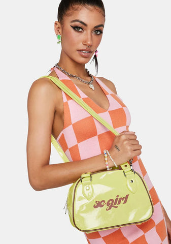 Yellow Mini Boston Bag