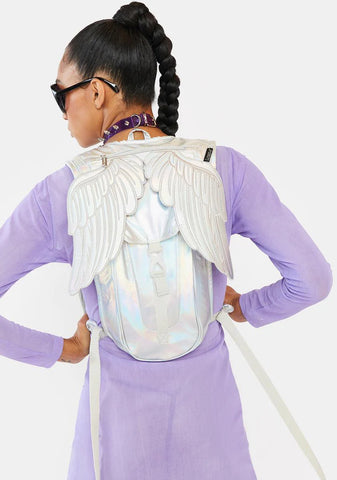 Silver Laser Angel Wings Hydro Pack