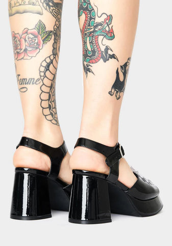 What's The Buzz Patent Heels