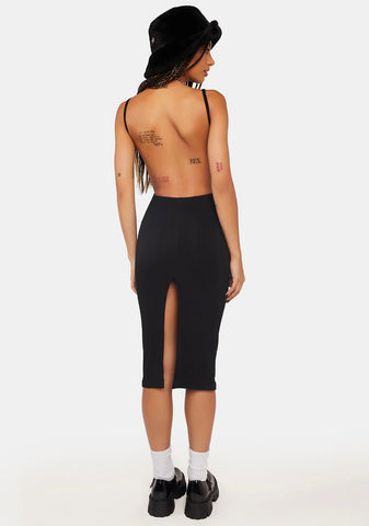 Dark Break The Internet Midi Dress