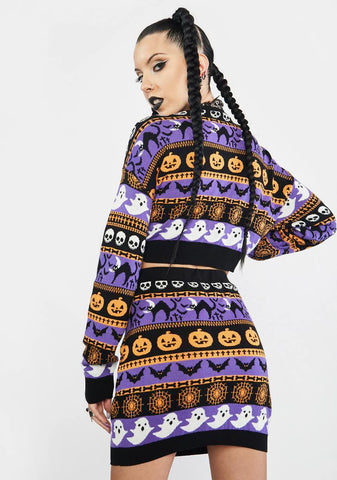 Night Of Spooks Sweater Skirt