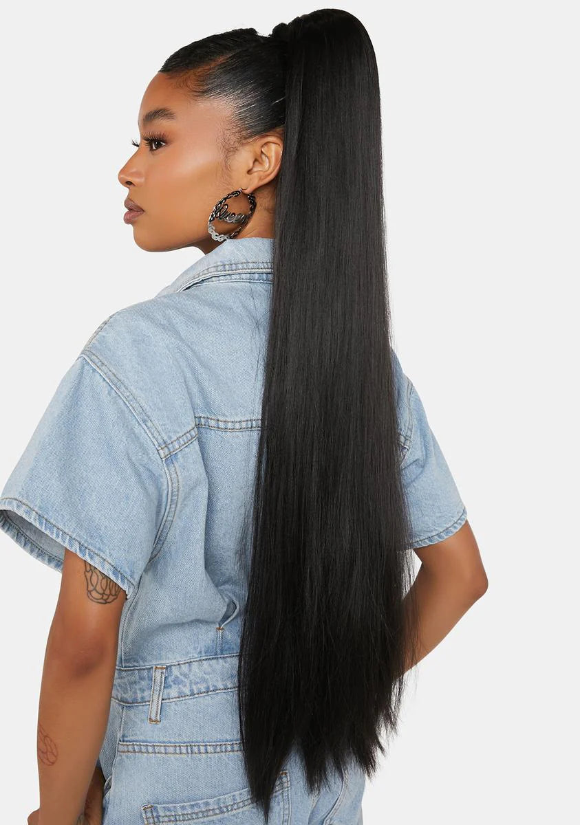 Raven Extra AF Straight Wrap Around Pony Hair Extension