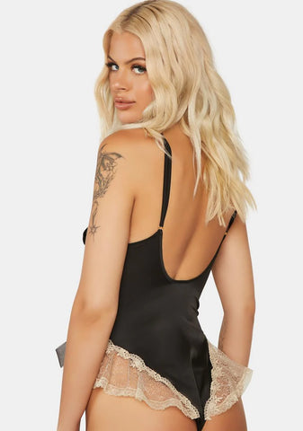 Nearly Exhausted Lace-Up Teddy