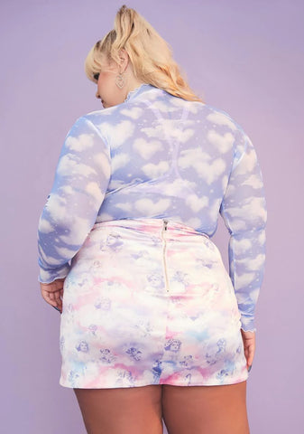 She's On Cloud Nine Mini Skirt