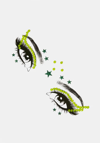 Green Goddess Eye Decoration Set