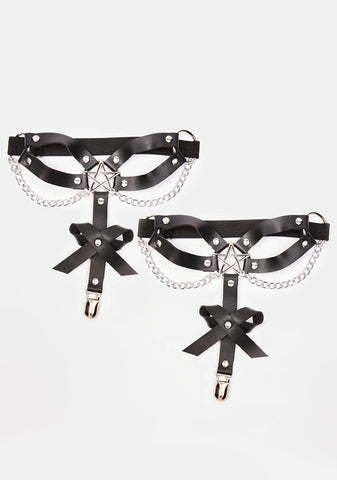 Hard To Hurt Ya Pentagram Garters