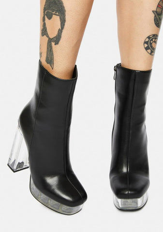 Tis The Season Chunky Heel Boots