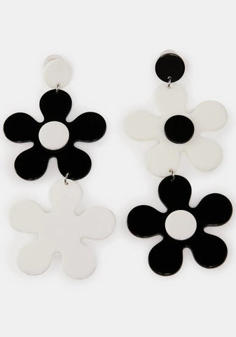 Drop Your Love Floral Earrings