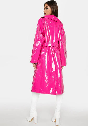 Sweet Styling In The Rain Trench Coat