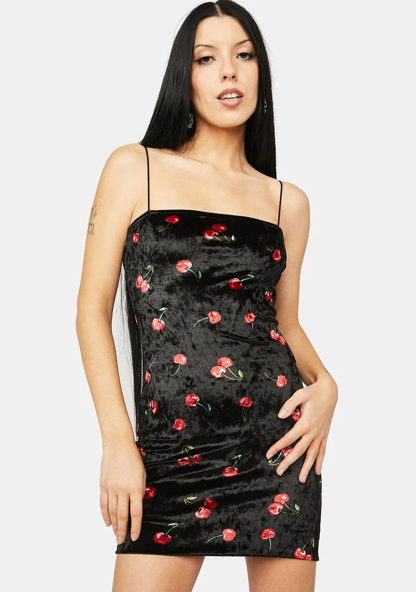 Trust Me Cherry Print Dress