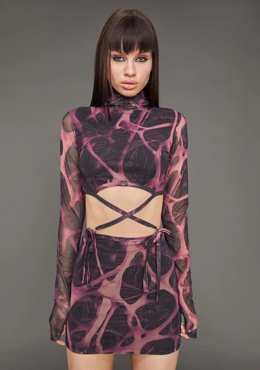 Diva DNA Mesh Mini Dress