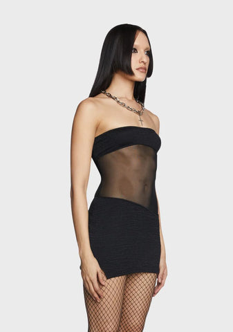 Noir Sunset Date Mini Dress