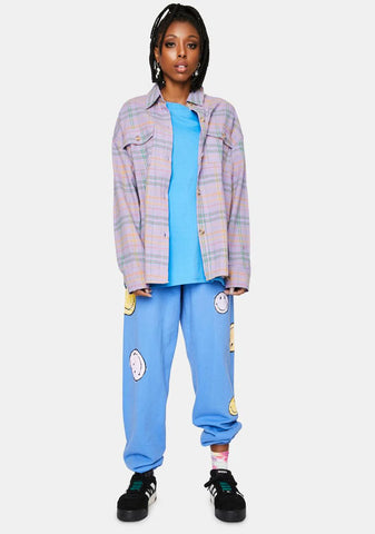 Lavender Flannel Jacket