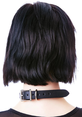 Strap Tease Leather Choker