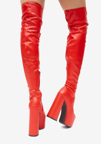 Red Havasu Platform Boots