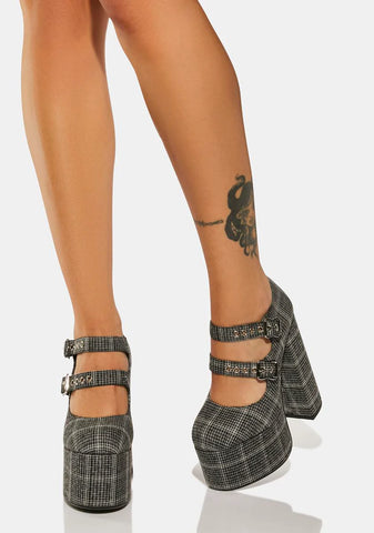 Shaken Up Platform Mary Janes
